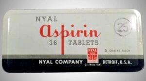 Aspiryna w dawce 5 granów.