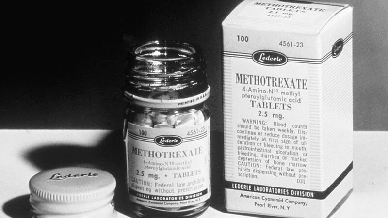 Opakowanie Methotrexate 2.5 mg.