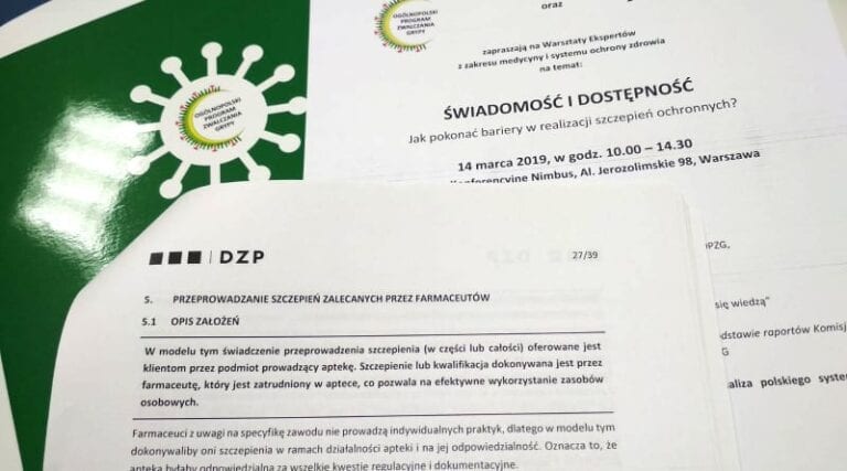 Szczepienia w aptece.