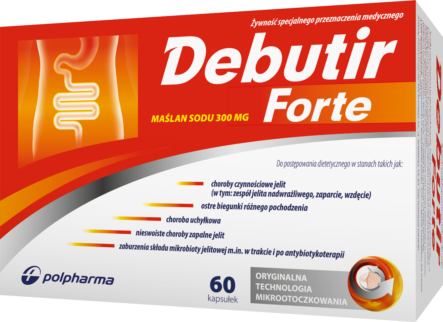 Opakowanie Debutir Forte, 60 kapsułek