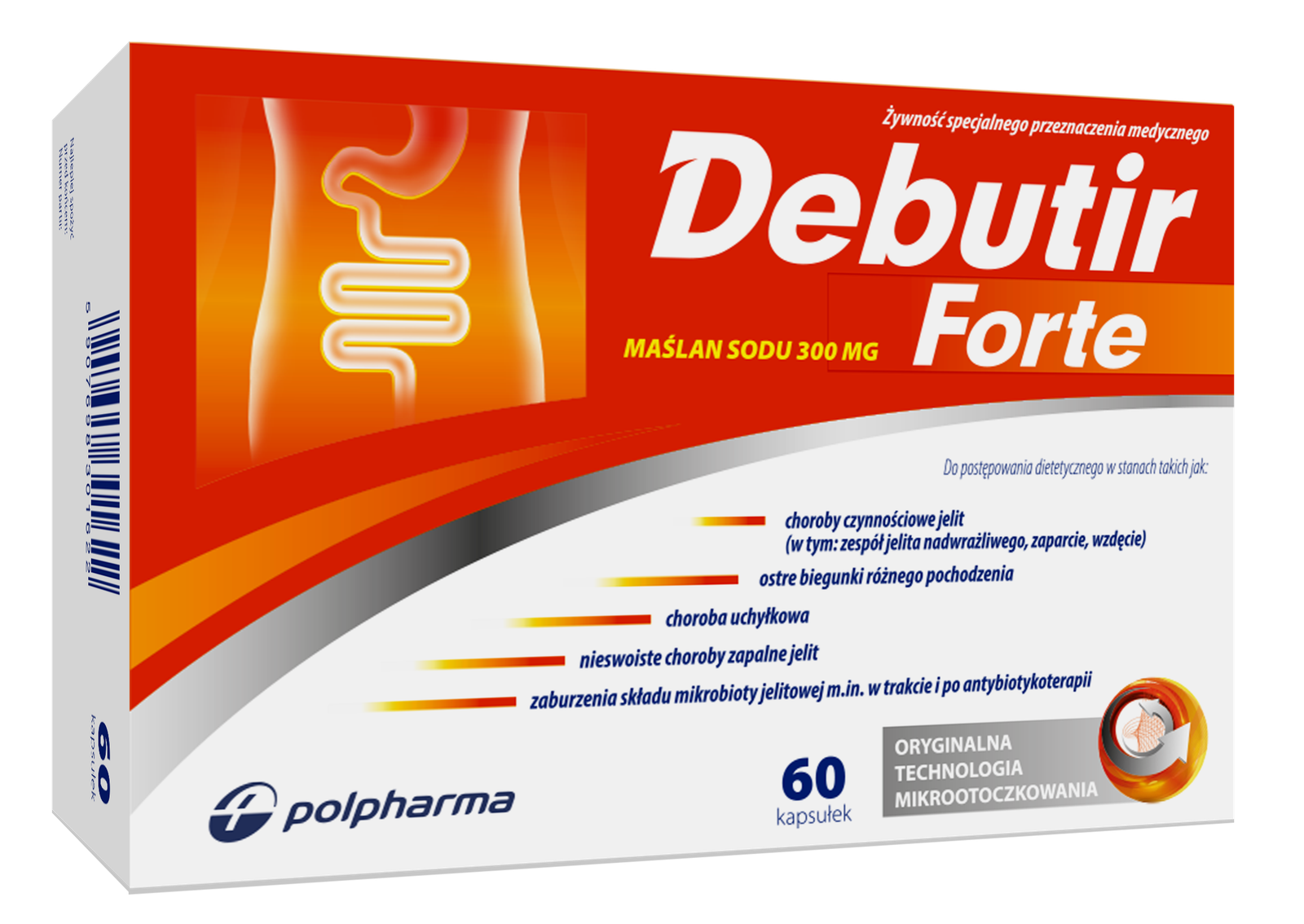 Opakowanie Debutir Forte, 60 kapsułek