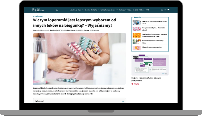 Co wyróżnia loperamid na tle innych leków stosowanych w leczeniu biegunki?