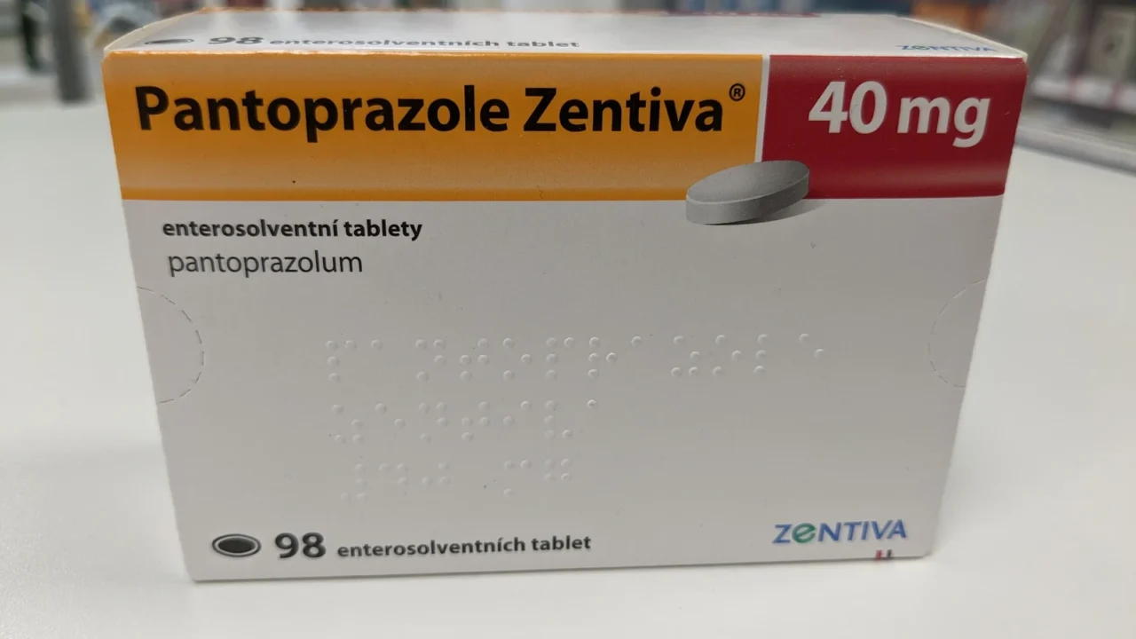 Opakowanie tabletek dojelitowych pantoprazolu 40 mg, inhibitora pompy protonowej