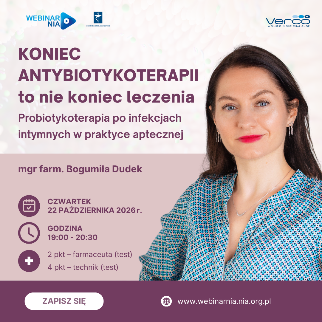 Koniec antybiotykoterapii to nie koniec leczenia. Probiotykoterapia po infekcjach intymnych w praktyce aptecznej